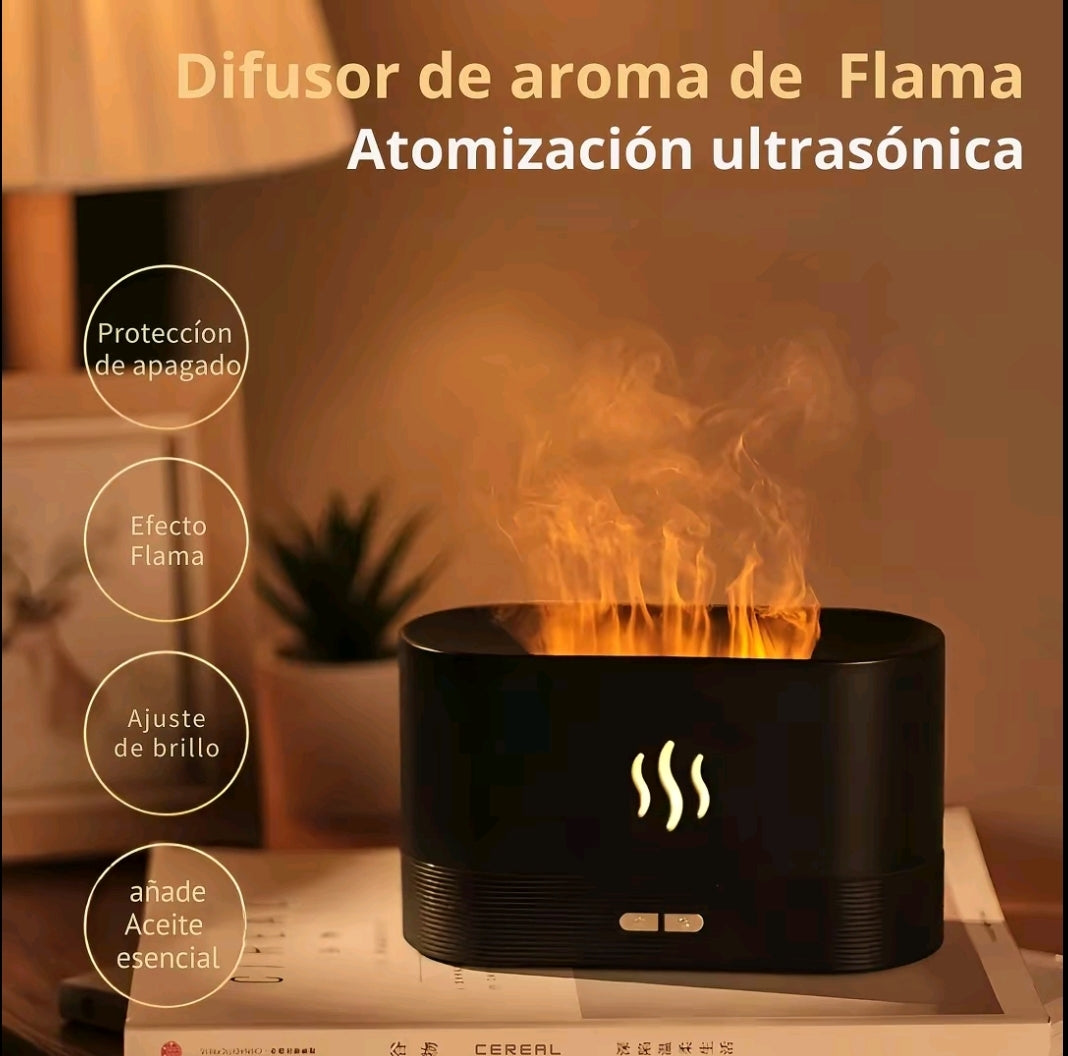 Humidificador forma de llama