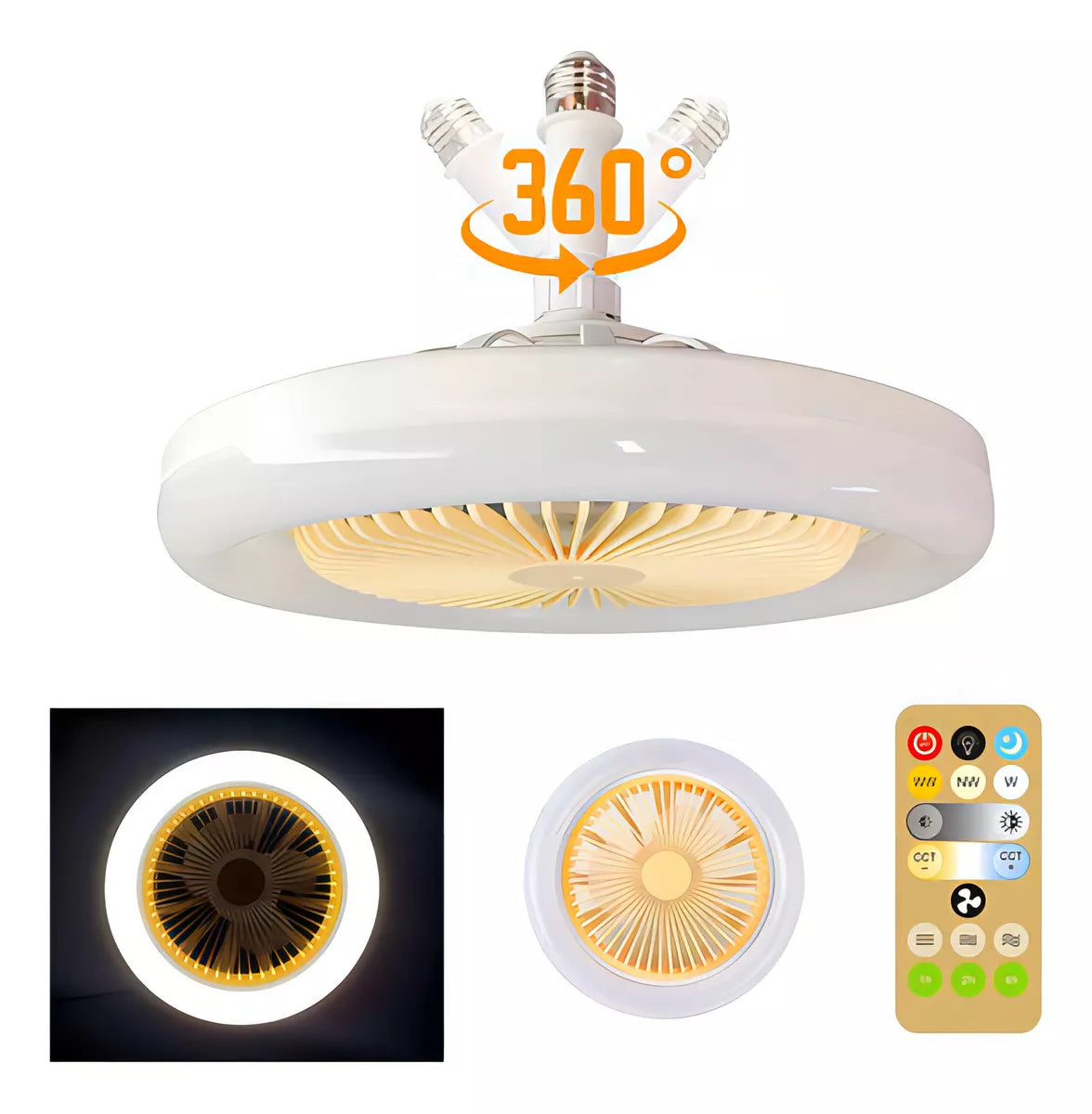 Ventilador ampolleta portatil