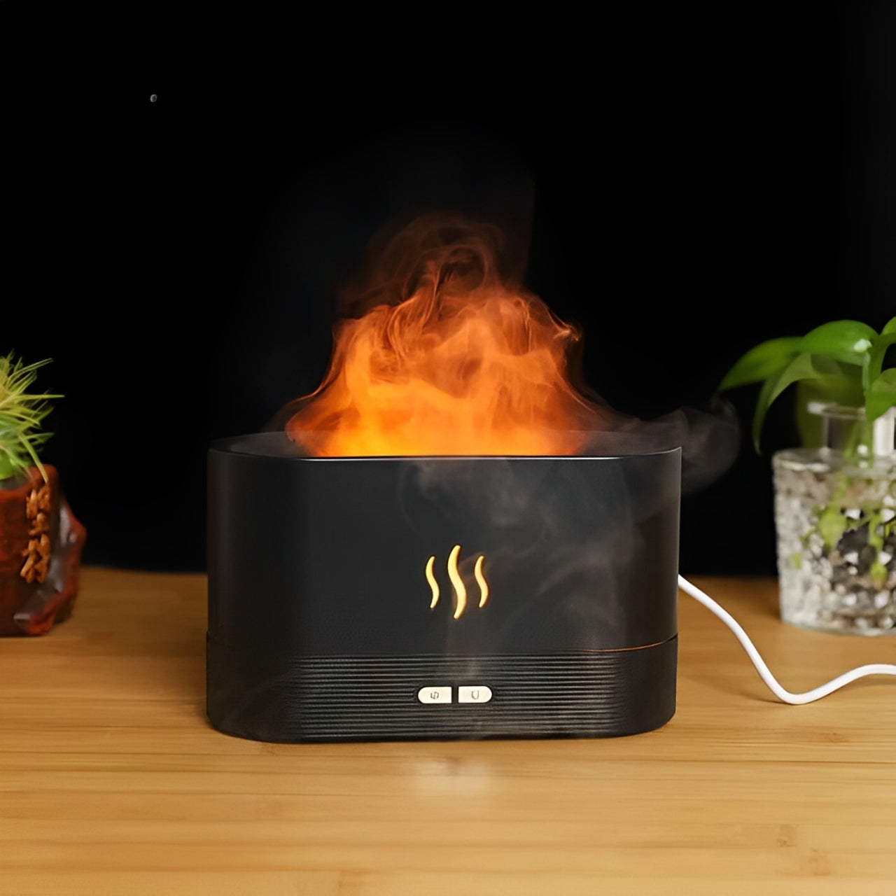 Humidificador forma de llama