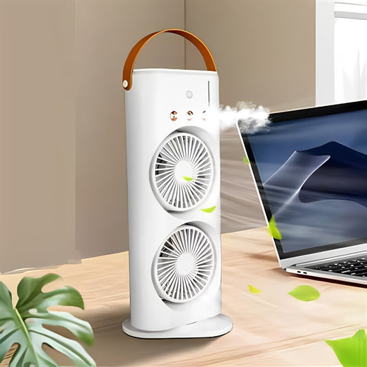 Torre Ventilador Humidificador Doble